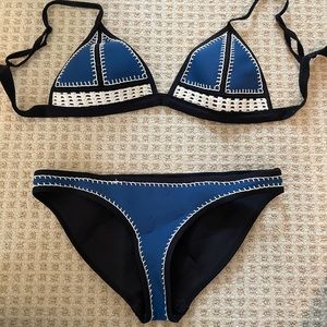 Triangl classic royal neoprene bikini set